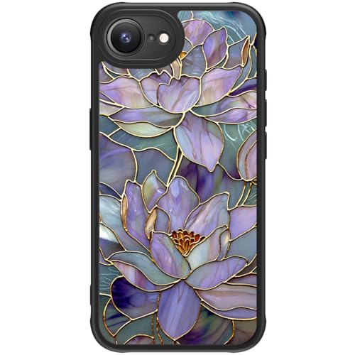 FUNMIKO Niedliche Handyhülle für iPhone 16e – Kabelloses Laden & Schutz in Militärqualität – Trendiges Wildblumen-Design für Frauen Mädchen – rutschfeste durchscheinende matte harte Hülle – Dreamy von FUNMIKO