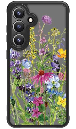 FUNMIKO Schutzhülle für Samsung Galaxy S25, kabelloses Laden, militärischer Schutz, Wildblumen-Design für Frauen, Mädchen, rutschfest, matt, stoßdämpfende Ecken, Wildblumen-Haufen FUNMIKO Schutzhülle für Samsung Galaxy S25, kabelloses Laden, militärischer Schutz, Wildblumen-Design für Frauen, Mädchen, rutschfest, matt, stoßdämpfende Ecken, Wildblumen-Haufen von FUNMIKO