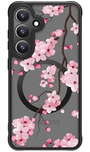 FUNMIKO Schutzhülle für Samsung Galaxy S25 Plus, kabelloses Laden, militärischer Schutz, Wildblumen-Design für Frauen, Mädchen, matte Abdeckung, stoßdämpfende Ecken, blühende Kirschblüten FUNMIKO Schutzhülle für Samsung Galaxy S25 Plus, kabelloses Laden, militärischer Schutz, Wildblumen-Design für Frauen, Mädchen, matte Abdeckung, stoßdämpfende Ecken, blühende Kirschblüten von FUNMIKO