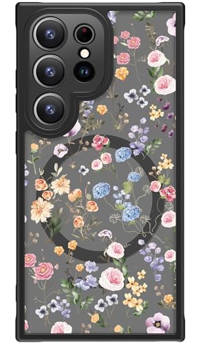 FUNMIKO Schutzhülle für Samsung Galaxy S25 Ultra, kabelloses Laden, militärischer Schutz, Wildblumen-Design für Frauen, Mädchen, matte Abdeckung, stoßdämpfende Ecken, Blumen und Blätter FUNMIKO Schutzhülle für Samsung Galaxy S25 Ultra, kabelloses Laden, militärischer Schutz, Wildblumen-Design für Frauen, Mädchen, matte Abdeckung, stoßdämpfende Ecken, Blumen und Blätter von FUNMIKO