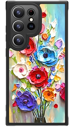 FUNMIKO Schutzhülle für Samsung Galaxy S25 Ultra, kabelloses Laden, militärischer Schutz, Wildblumen-Design für Frauen, Mädchen, matte Abdeckung, stoßdämpfende Ecken, abstrakte Blumen FUNMIKO Schutzhülle für Samsung Galaxy S25 Ultra, kabelloses Laden, militärischer Schutz, Wildblumen-Design für Frauen, Mädchen, matte Abdeckung, stoßdämpfende Ecken, abstrakte Blumen von FUNMIKO