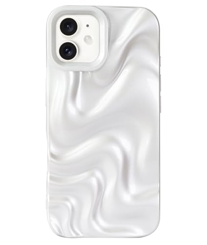 FUNMIKO Schutzhülle für iPhone 11, Perlweiß mit Perlglanz, für Damen von FUNMIKO