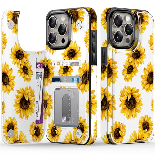 FUNMIKO Schutzhülle für iPhone 15 Pro, Brieftaschenformat, mit Kartenhalter und Geldclip, RFID-blockierend, Fallschutz in Militärqualität, UV-gedrucktes Kunstwerk, Magnetverschluss mit Lederständer FUNMIKO Schutzhülle für iPhone 15 Pro, Brieftaschenformat, mit Kartenhalter und Geldclip, RFID-blockierend, Fallschutz in Militärqualität, UV-gedrucktes Kunstwerk, Magnetverschluss mit Lederständer von FUNMIKO