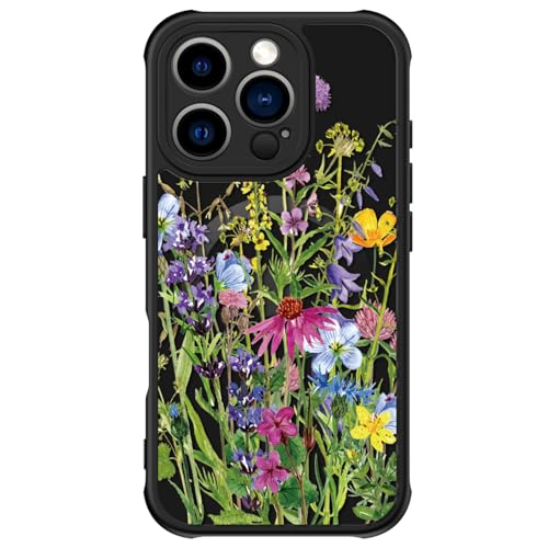 FUNMIKO Schutzhülle für iPhone 16 Pro Max, kabelloses Laden, militärischer Schutz, Wildblumen-Design für Frauen, Mädchen, rutschfeste matte Abdeckung, stoßdämpfende Ecken, Wildblumen-Haufen FUNMIKO Schutzhülle für iPhone 16 Pro Max, kabelloses Laden, militärischer Schutz, Wildblumen-Design für Frauen, Mädchen, rutschfeste matte Abdeckung, stoßdämpfende Ecken, Wildblumen-Haufen von FUNMIKO