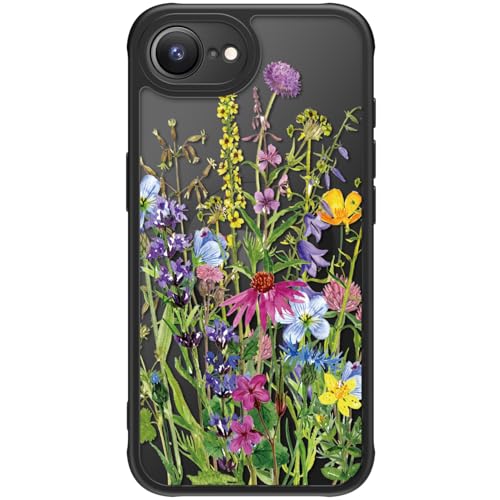 FUNMIKO iPhone 16e Hülle für iPhone 16e, Kabelloses Laden, militärischer Schutz, Wildblumen-Design für Frauen Mädchen, rutschfeste matte Abdeckung, stoßdämpfende Ecken, Wildblumen-Haufen FUNMIKO iPhone 16e Hülle für iPhone 16e, Kabelloses Laden, militärischer Schutz, Wildblumen-Design für Frauen Mädchen, rutschfeste matte Abdeckung, stoßdämpfende Ecken, Wildblumen-Haufen von FUNMIKO