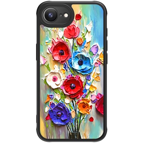 FUNMIKO iPhone 16e Hülle für iPhone 16e, Kabelloses Laden, militärischer Schutz, Wildblumen-Design für Frauen Mädchen, rutschfeste matte Abdeckung, stoßdämpfende Ecken, abstrakte Blumen FUNMIKO iPhone 16e Hülle für iPhone 16e, Kabelloses Laden, militärischer Schutz, Wildblumen-Design für Frauen Mädchen, rutschfeste matte Abdeckung, stoßdämpfende Ecken, abstrakte Blumen von FUNMIKO