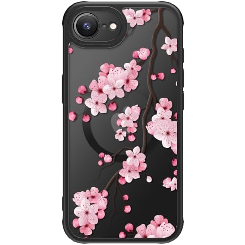 FUNMIKO iPhone 16e Hülle für iPhone 16e, Kabelloses Laden, militärischer Schutz, Wildblumen-Design für Frauen Mädchen, rutschfeste matte Abdeckung, stoßdämpfende Ecken, blühende Kirschblüten FUNMIKO iPhone 16e Hülle für iPhone 16e, Kabelloses Laden, militärischer Schutz, Wildblumen-Design für Frauen Mädchen, rutschfeste matte Abdeckung, stoßdämpfende Ecken, blühende Kirschblüten von FUNMIKO