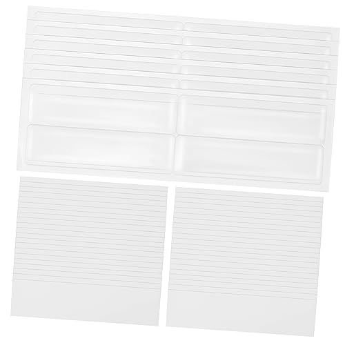 FUNNETOYU 1 Satz Etikettenbeutelpapierkombination Inhaber Klebetaschen Für Etiketten Etikettenhalter Selbstklebend Taschenetiketten Streifen Mit Kleber Regalanhänger Für Drahtregale Pvc FUNNETOYU 1 Satz Etikettenbeutelpapierkombination Inhaber Klebetaschen Für Etiketten Etikettenhalter Selbstklebend Taschenetiketten Streifen Mit Kleber Regalanhänger Für Drahtregale Pvc von FUNNETOYU