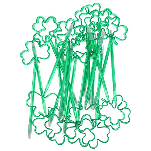 FUNNETOYU 1 Satz Kleestift Farbig Für Cool Kleine Stifte Ball Kleeblatt Lustig Mini Griffe Süße Stifte Kugelschreiber Schule Schüler Signieren Stifte Green Plastik 20 Stück von FUNNETOYU