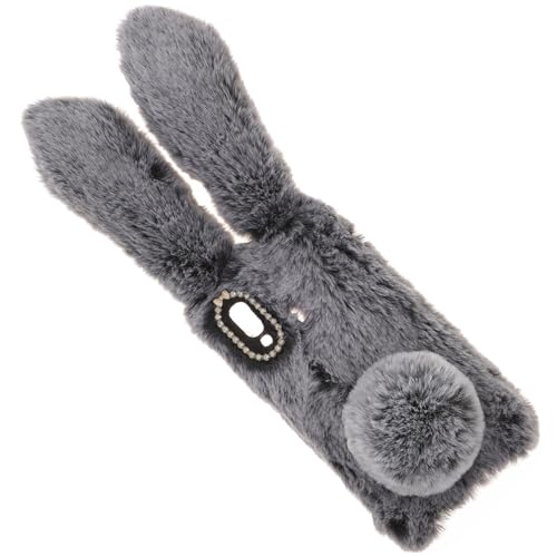 FUNNETOYU 1 Stück a20e Handyhülle Hülse schützend Plüsch Fall Handytasche bumperkleef handsense Cellphone thehandy freisprechanlage für Handy mobiles handystik Handyhülle für a20e Dark Grey von FUNNETOYU