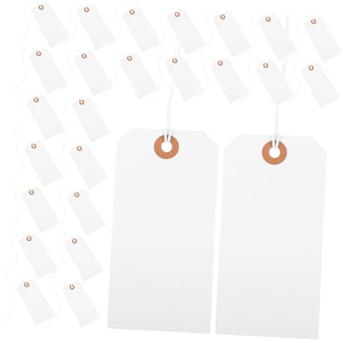 FUNNETOYU 100 Stück Tags Und Karten Für Kleidung Hängende Tags Preisschild Tags Für Die Kennzeichnung Inventar -tags Schmuckanhänger Für Die Preisgestaltung Etiketten Leer Papierstau Weiß FUNNETOYU 100 Stück Tags Und Karten Für Kleidung Hängende Tags Preisschild Tags Für Die Kennzeichnung Inventar -tags Schmuckanhänger Für Die Preisgestaltung Etiketten Leer Papierstau Weiß von FUNNETOYU
