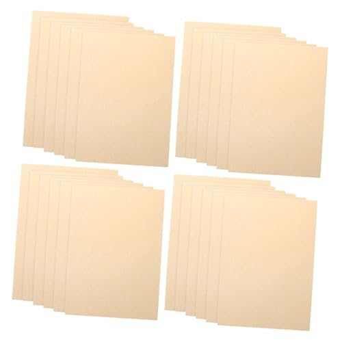 FUNNETOYU 100 Stück Vintage-Briefpapier aus Kraftpapier Briefpapier gefüttert Zeitungspapier Schreibwaren für Briefe Vintage Letter Paper Und dekoratives leeres Papier Briefpapier leer von FUNNETOYU