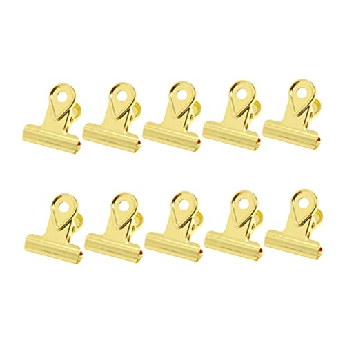FUNNETOYU 10Stücke Metall Papierklemmen Galvanisierte Kupfer Büroklammern für Starke Haltekraft und Vielseitige Anwendungen im Büro Zuhause oder Shop FUNNETOYU 10Stücke Metall Papierklemmen Galvanisierte Kupfer Büroklammern für Starke Haltekraft und Vielseitige Anwendungen im Büro Zuhause oder Shop von FUNNETOYU