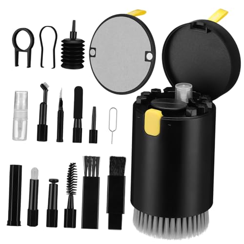 FUNNETOYU 1Satz Reinigungskit für Elektronische Geräte Kopfhörerreiniger Tastaturreiniger Objektivreiniger für Empfindliche Oberflächen Komplettes Reinigungset für PC Laptop von FUNNETOYU