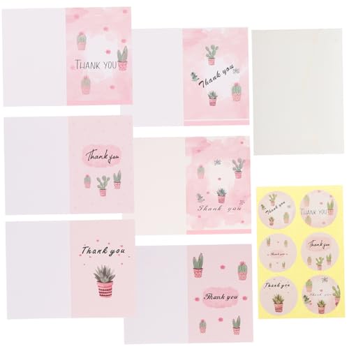 FUNNETOYU 2 Sets Dankeskarten Für Kleinunternehmen Dankeskarten Dankeskarten Für Kleinunternehmen Großpackung Dankeskarten Mit Erdbeermotiv Gastgeschenke Notizkarten Mit Umschlägen von FUNNETOYU