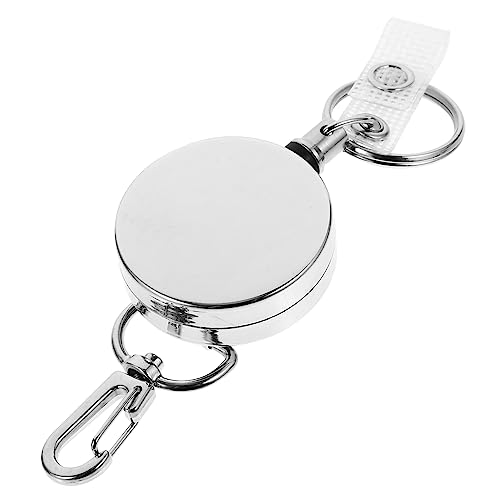 FUNNETOYU 2 Stück Einziehbarer Schlüsselanhänger Schlüsselbund Ausweishalter Abzeichenrolle Arbeitszubehör Abzeichen Rollen Abzeichen-clips Rostfreier Stahl Silver FUNNETOYU 2 Stück Einziehbarer Schlüsselanhänger Schlüsselbund Ausweishalter Abzeichenrolle Arbeitszubehör Abzeichen Rollen Abzeichen-clips Rostfreier Stahl Silver von FUNNETOYU