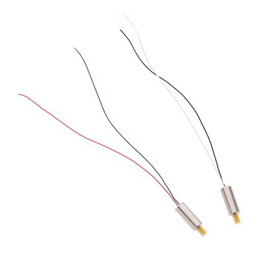 FUNNETOYU 2 Stück Fernbedienungs -Drohnen -Motorradzubehör Motoren Mini Spielzeugmotor kleiner Motor hoher Drehmomentmotor Motorkomponenten Motorgetriebe motor motor Plastik Silber von FUNNETOYU