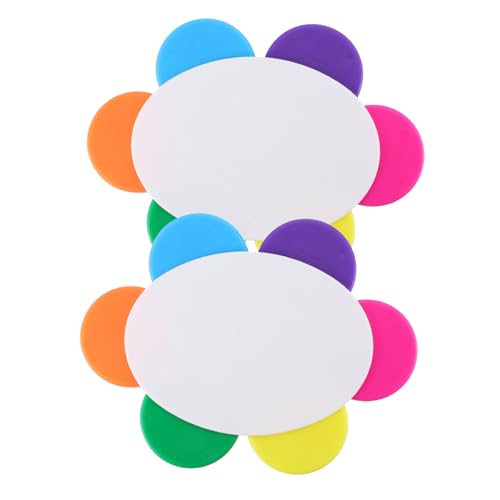 FUNNETOYU 2 Stück Textmarker Stift für Schüler Schülern Briefpapier Schreibutensilien fluoreszierender Stift in Blütenform Stiftmarker bunter Highlighter Plastik Colorful von FUNNETOYU