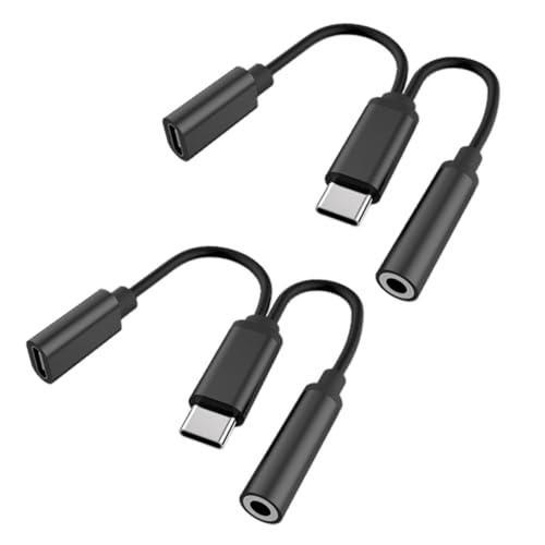 FUNNETOYU 2Stücke Typ C Kopfhörer Adapter für Laden Audio Langlebiges Design Kompatibel mit Smartphones Leicht Tragbar für Täglichen Gebrauch FUNNETOYU 2Stücke Typ C Kopfhörer Adapter für Laden Audio Langlebiges Design Kompatibel mit Smartphones Leicht Tragbar für Täglichen Gebrauch von FUNNETOYU