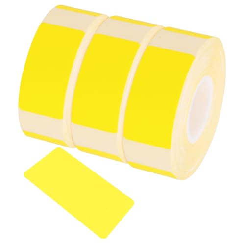 FUNNETOYU 3 Rollen Etikett Farbe -Aufkleberpapier Drucken Goldene Thermoaufkleber Form für Rechtecke beschriften Preisschilder Namensschild Preisaufkleber selbstklebendes Papier Gelb FUNNETOYU 3 Rollen Etikett Farbe -Aufkleberpapier Drucken Goldene Thermoaufkleber Form für Rechtecke beschriften Preisschilder Namensschild Preisaufkleber selbstklebendes Papier Gelb von FUNNETOYU