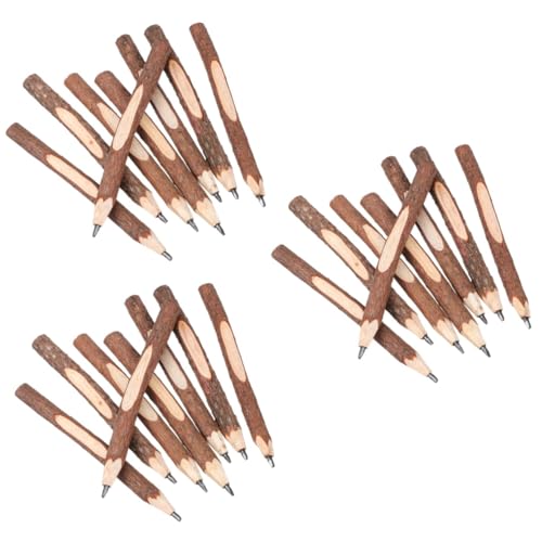 FUNNETOYU 3 Sätze Bleistift Baum Markierungen Bellen Zweig Federmäppchen Holzstift Schreibkladde Schulmaterial Skizzierstifte Rindenstifte Für Skizzen Stifte Skizzieren Hölzern 8 Stück * 3 von FUNNETOYU