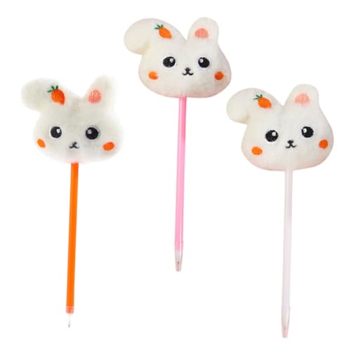 FUNNETOYU 3 Stück Hasen-Kugelschreiber Süße Kaninchen Kugelschreiber Niedlicher Stift mit Hasenmotiv Lustiger Hasen Stift Kugelschreiber mit Kaninchen Stift mit Plüschhasen Hasenstifte pp FUNNETOYU 3 Stück Hasen-Kugelschreiber Süße Kaninchen Kugelschreiber Niedlicher Stift mit Hasenmotiv Lustiger Hasen Stift Kugelschreiber mit Kaninchen Stift mit Plüschhasen Hasenstifte pp von FUNNETOYU