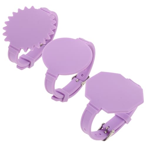 FUNNETOYU 3 Stück Pflegebedarf hat Notizblock für Krankenschwestern löschbar Krankenschwester Armbänder Band Schwesternuhr aus Silikon tragbares Krankenschwester-Notizbuch Kieselgel Violett FUNNETOYU 3 Stück Pflegebedarf hat Notizblock für Krankenschwestern löschbar Krankenschwester Armbänder Band Schwesternuhr aus Silikon tragbares Krankenschwester-Notizbuch Kieselgel Violett von FUNNETOYU