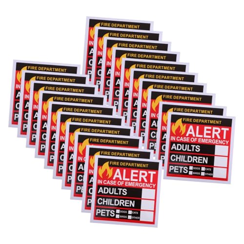 FUNNETOYU 30 Pcs Haustiere Rettung Aufkleber Feuersicherheitsfenster Aufkleber Notfall Fensterscheiben -aufkleber Erwachsener Kinder Und Haustier Finder Fensteraufkleber Für Heimtür FUNNETOYU 30 Pcs Haustiere Rettung Aufkleber Feuersicherheitsfenster Aufkleber Notfall Fensterscheiben -aufkleber Erwachsener Kinder Und Haustier Finder Fensteraufkleber Für Heimtür von FUNNETOYU