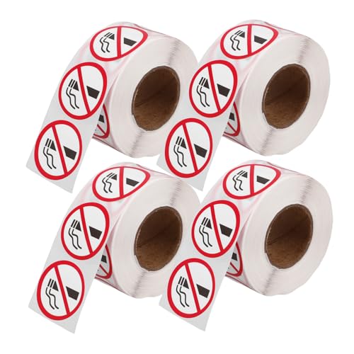 FUNNETOYU 4 Rollen Nichtraucher-aufkleber Enthalten Nein Nichtraucheraufkleber Erste Raucherschildaufkleber Von Vinyl-aufkleber Ohne Rauchverbot-aufkleber Kupferplattenaufkleber Rot FUNNETOYU 4 Rollen Nichtraucher-aufkleber Enthalten Nein Nichtraucheraufkleber Erste Raucherschildaufkleber Von Vinyl-aufkleber Ohne Rauchverbot-aufkleber Kupferplattenaufkleber Rot von FUNNETOYU