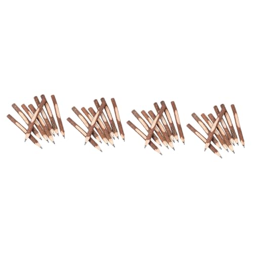 FUNNETOYU 4 Sätze Bleistift Holzstift Schreibkladde Skizzierstifte Umweltfreundlicher Stift Unikal Anspitzer Malvorlagen Jumbo Stifte Skizzieren Rindenstifte Für Skizzen Hölzern 8 Stück * 4 von FUNNETOYU