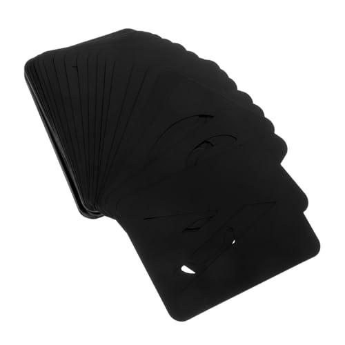 FUNNETOYU 42 Stück Sprühmalerei-Graffiti-Vorlage Schablonen Set Schwarz Schablonen Dekorative Schablonen Leichte Bastel Schablonen Kursive Schablonenbuchstaben Briefschablone pp Black von FUNNETOYU