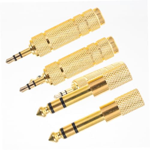 FUNNETOYU 4Stücke Teiliges Audioadapter für Mikrofone Kopfhörer Kompatibel mit Gitarre Klavier Stereoanlagen für Stabile Verbindung FUNNETOYU 4Stücke Teiliges Audioadapter für Mikrofone Kopfhörer Kompatibel mit Gitarre Klavier Stereoanlagen für Stabile Verbindung von FUNNETOYU