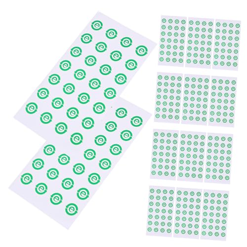 FUNNETOYU 500 Stück Umweltfreundliches Label Aufkleber recyceln Etiketten recyceln Stöcke Aufkleber für elektronisches Recycling elektronische Produktklassifizierungsaufkleber Papier Grün von FUNNETOYU