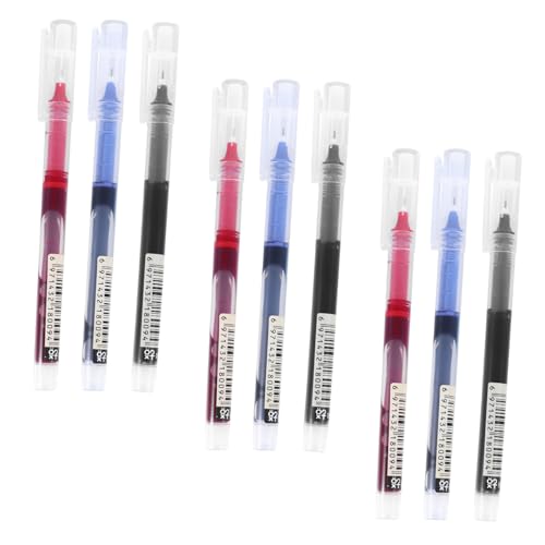 FUNNETOYU 9 Stück Stift Unterschreiben Filzstifte Markierungsstifte Für Neutrale Stifte Für Die Schule Schulbriefpapier Schreibender Gelstift Schild Stift Schulbedarf Plastik Black von FUNNETOYU