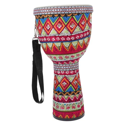 FUNNETOYU Djembe Für Tragbare Djembe Schlagzeug Für Erwachsene Schlaginstrument Bunte Afrikanische Djembe Percussion- Afrikanische Schlagtrommel Kindertrommel Abs von FUNNETOYU