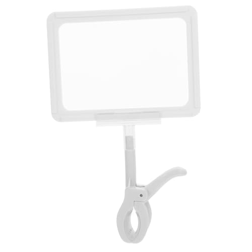 FUNNETOYU Doppelseitige handgeschriebene Werbetafel einstellbar Schilder für Einzelhandelsgeschäfte Die Anzeige Etikett Display-Clip-Halter verschleißfester Schilderhalter Plastik Weiß FUNNETOYU Doppelseitige handgeschriebene Werbetafel einstellbar Schilder für Einzelhandelsgeschäfte Die Anzeige Etikett Display-Clip-Halter verschleißfester Schilderhalter Plastik Weiß von FUNNETOYU