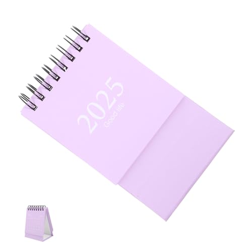 FUNNETOYU Mini Tischkalender Dekorativer Flip Kalender im Modernen Design für Büro und Zuhause Stabiler Standhalter zur Planung von Terminen und Geburtstagen Langlebiges von FUNNETOYU