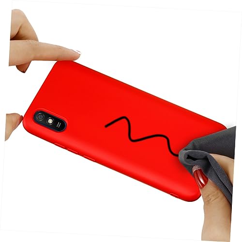FUNNETOYU Mobiltelefonhülle Gehäuse Abdeckung Für Telefon Handy Schutzhülle Handy Abdeckung Schützende Handyhülle Rot von FUNNETOYU