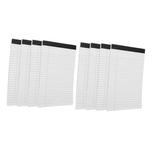 FUNNETOYU Notizblock Aus Papier Für Memo Professional Legal Notizbücher Büro Gefüttert Notizbilder Notizblock Papier Notizbuch Schreibtisch Linien Tragbar Liste Pads Spiral- Briefpapier Weiß von FUNNETOYU