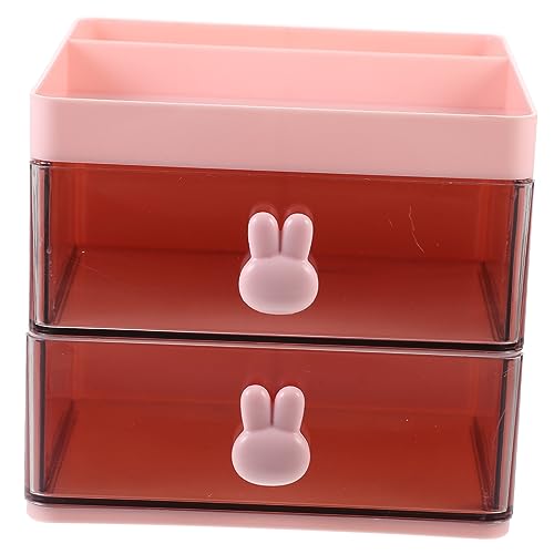 FUNNETOYU Organizer Mit Schubladen Fall Geschichtet Modern Veranstalter Schreibtisch-organizer Vorratsbehälter Mit Trennwänden Organizer Schubladen Aufbewahrung Blau Rosa Plastik von FUNNETOYU