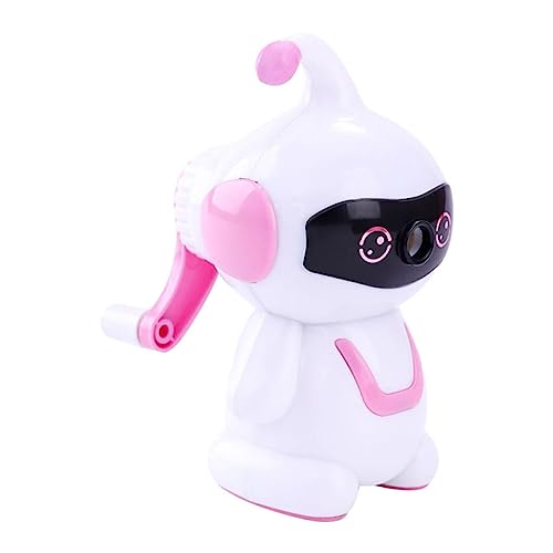 FUNNETOYU Roboter Bleistiftspitzer für Handbetrieben Cartoon Design und Tragbar für Schule und Perfektes von FUNNETOYU