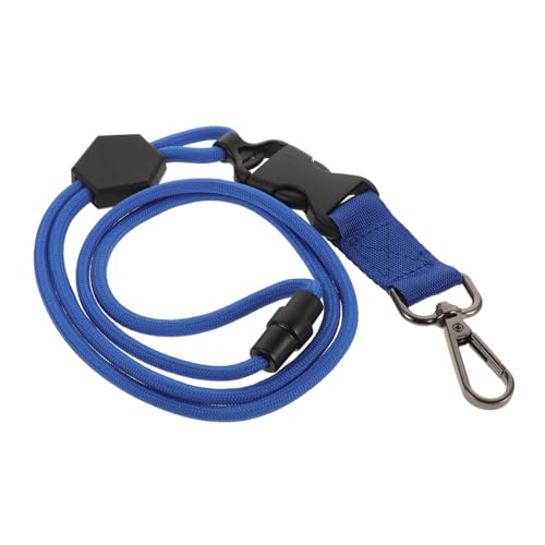 FUNNETOYU Robuster Lanyard Für Telefon Und Ausweis Schwarzer Schwerer Badge Halter Mit Metallhaken Tragbares Schlüsselband Für Ärzte Und Mitarbeiter von FUNNETOYU