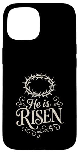 He Is Risen - Risen Cross Jesus Religiöse Ostern Hülle für iPhone 15 von FUNNY