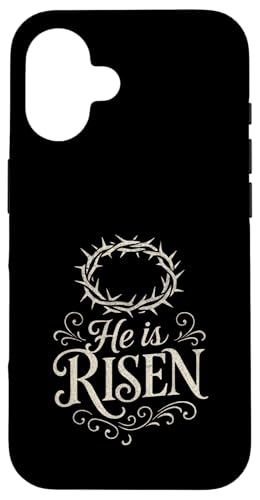 He Is Risen - Risen Cross Jesus Religiöse Ostern Hülle für iPhone 16 von FUNNY