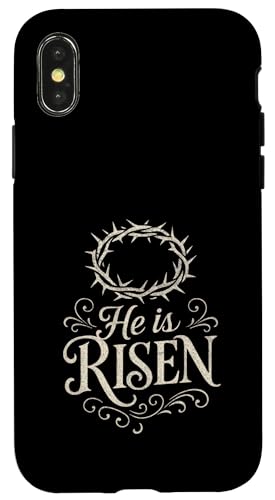 He Is Risen - Risen Cross Jesus Religiöse Ostern Hülle für iPhone X/XS von FUNNY