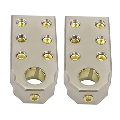 FUNOMOCYA 1 Paar Batterieklemme Kabel autobatterie klemmen autobatterie anschlussklemme Autobatterie-Terminal Klemme der Autobatterie Klemme für Autobatterien Zinklegierung Golden von FUNOMOCYA