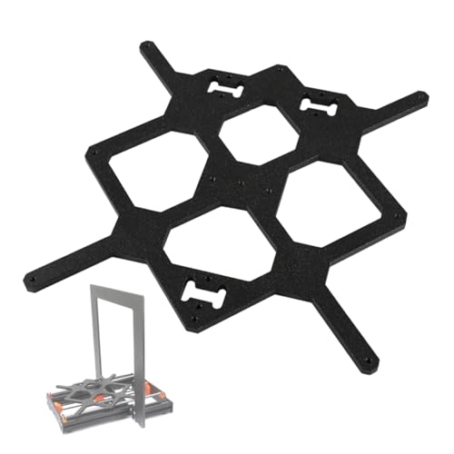 FUNOMOCYA 1 Satz 3D Drucker Heißbett Stützplatte Zubehör 3D Druckerplatte Bauplatten 3D Druckerteile Lm8Uu Klemmensatz Y Wagenplatte Für 3D Drucker Schwarz von FUNOMOCYA