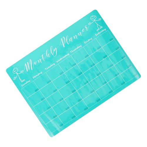 FUNOMOCYA 1 Satz Abwischbare Schreibtafel Magnet Schule Planke Markierungstafel Erwachsene Kühlschrank Weiße Tafel Aus Kunststoff Klarsichttafel Für Die Wand Tagesplantafel Green Pvc von FUNOMOCYA