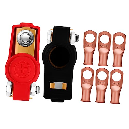 FUNOMOCYA 1 Satz Batteriespannsatz Auto -batterie Verbinder Batterieklemmen Batterieanschlussklemme Batteriepol Endet Autobatterieklemme Professionelle Kabelklemmen Automatenzubehör Messing von FUNOMOCYA
