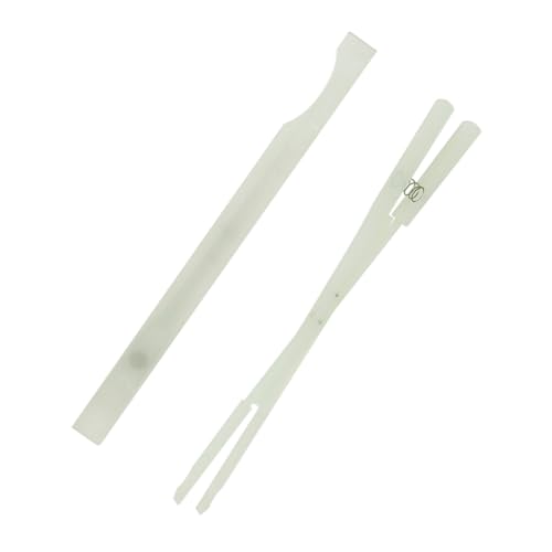 FUNOMOCYA 1 Satz Klavierdämpfer-Clip Zubehör stimmen Klavier Werkzeug Klavier-Stummschaltungsklemme Piano-Sound-Stop-Tool Dämpferklemme für Klavier stumm stumme Pinzette Nylon Weiß von FUNOMOCYA